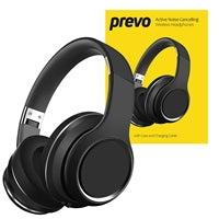 Prevo A6-ANC Active Noise Cancelling (ANC) Wireless Headphones with Bluetooth 5.4, True Wireless Stereo (TWS) Sound, Automatic Pairing & Handsfree Calls, with Case & Charging Cable Prevo A6-ANC Active Noise Cancelling (ANC) Wireless Headphones with Bluetooth 5.4, True Wireless Stereo (TWS) Sound, Automatic Pairing & Handsfree Calls, with Case & Charging Cable